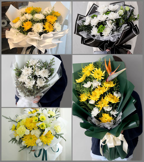 广东汕头市潮南区两英镇美林社区白事花束代送